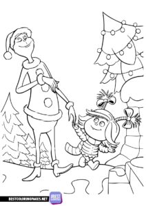 Grinch coloring page to print