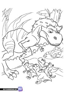 Ice Age Dinosaurs coloring pages