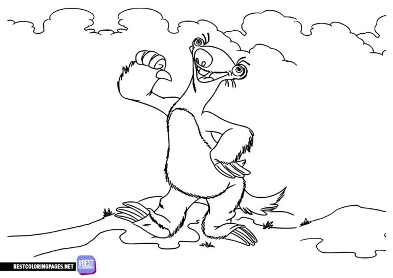 Ice Age Sid Coloring page