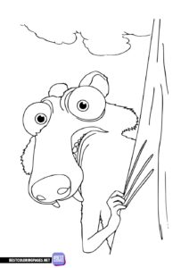 Ice Age coloring pages for children