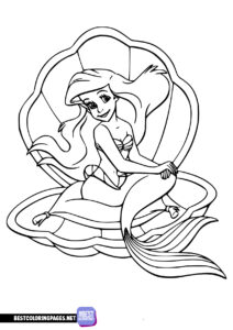 Little Mermaid coloring sheets