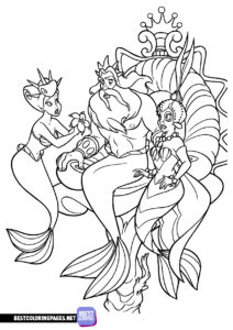Poseidon Coloring Pages