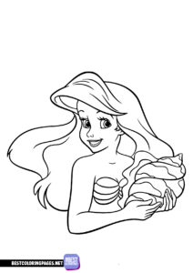 Printable Ariel coloring pages