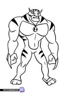 Rath from Ben 10 coloring page