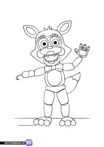 Roxy Five Nights at Freddy’s colouring page