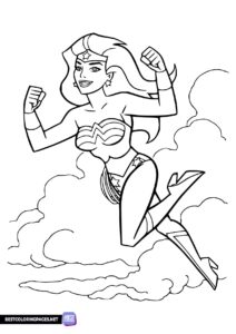 Wonder Woman colouring book