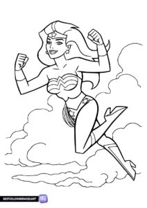 Wonder Woman colouring book