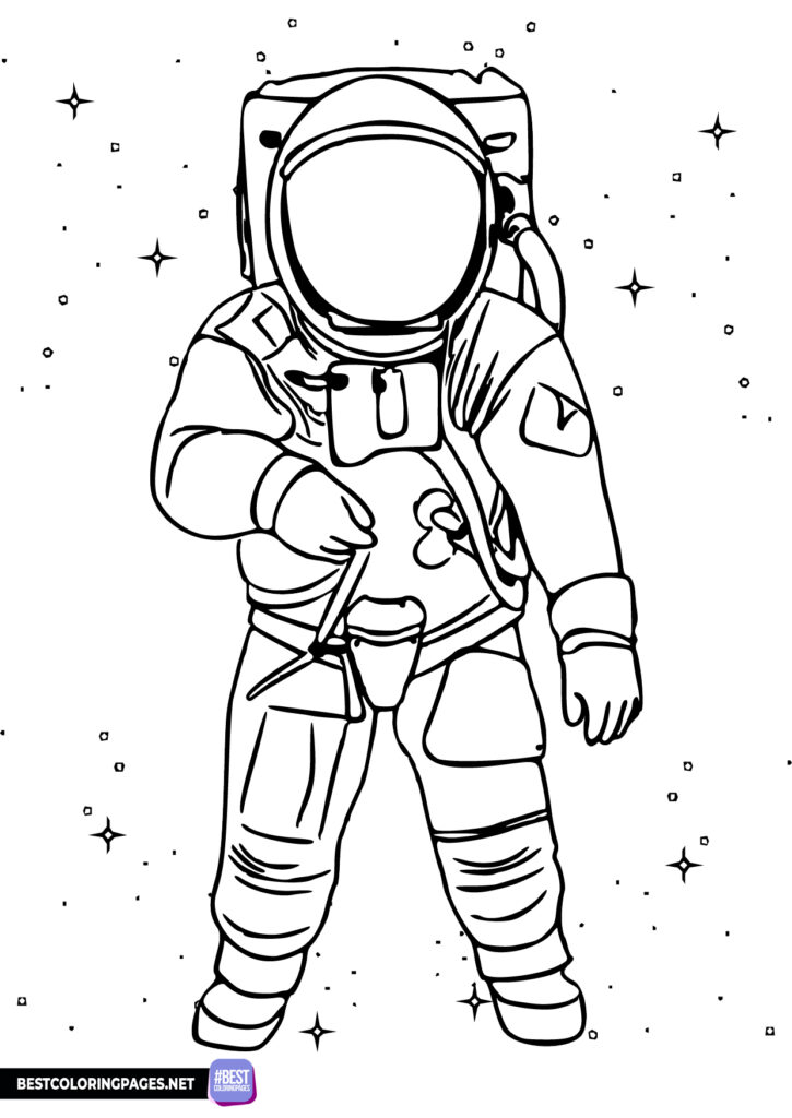 Astronaut color sheet