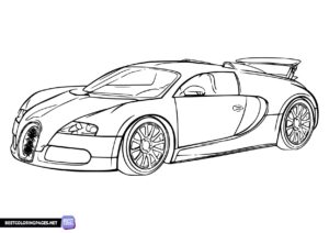 Bugatti cars coloring pages