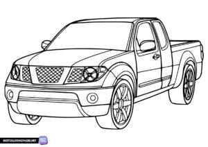 Car Pick Up Coloring Pages