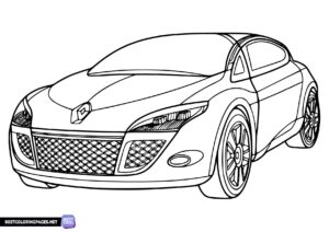 Car Renault coloring page