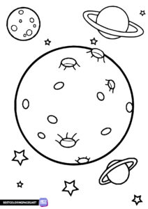 Coloring Pages Planets Cosmos