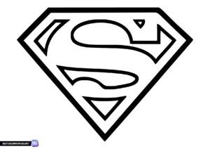 Coloring page Superman symbol