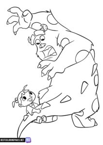 Coloring page from Monsters Inc