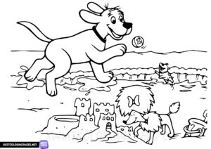 Coloring pages Clifford