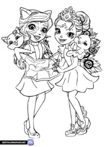 Coloring pages from Enchantimals