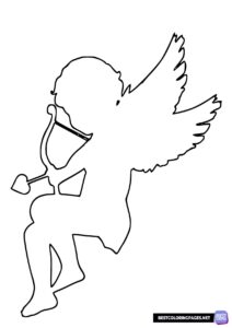Cupid Coloring page to print