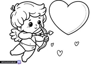 Cupid Coloring pages