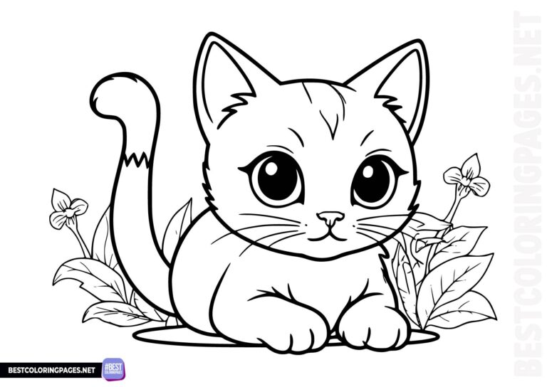 Cute Kitty coloring page