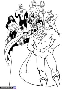 DC Universe Superman coloring page