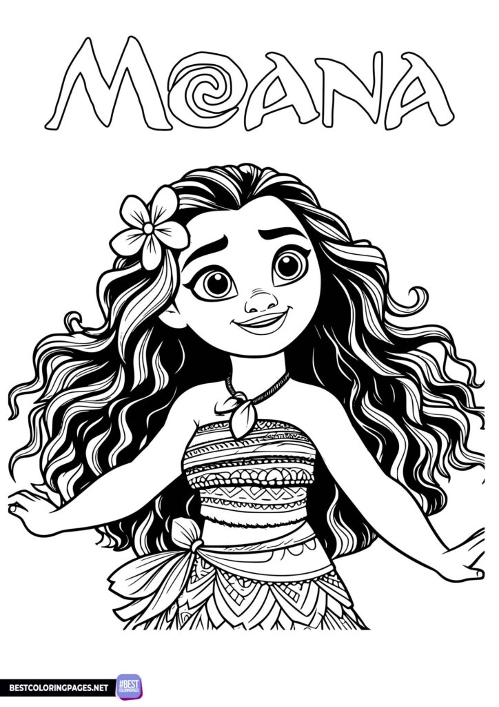 Disney Moana coloring page