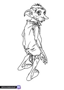 Dobby Harry Potter Coloring Page