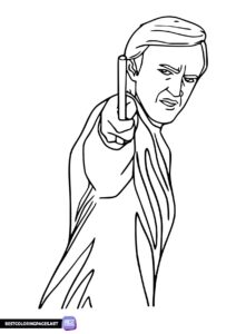 Draco Malfoy coloring pages