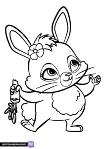 Enchantimals bunny coloring page