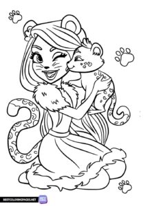 Enchantimals coloring pages for children