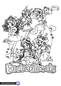 Enchantimals coloring pages to print