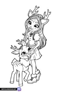 Enchantimals printable coloring pages for kids