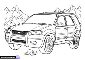 Ford Escape Cars Coloring Pages