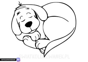 Free printable Clifford coloring page