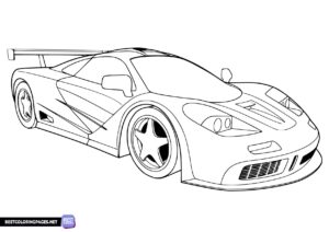 Free printable car coloring pages
