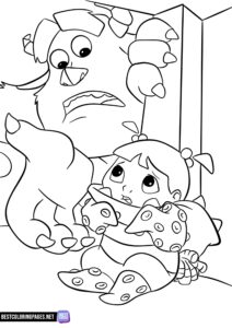 Free printable coloring pages Monsters Inc