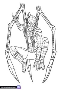 Free printable spiderman coloring page