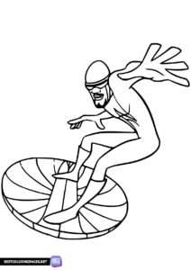 Frozone coloring page