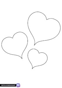 Heart coloring book