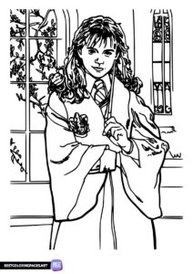 Hermione Granger Harry Potter coloring page