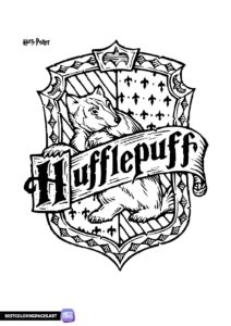 Hufflepuf coloring page