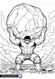 Hulk coloring pages to print