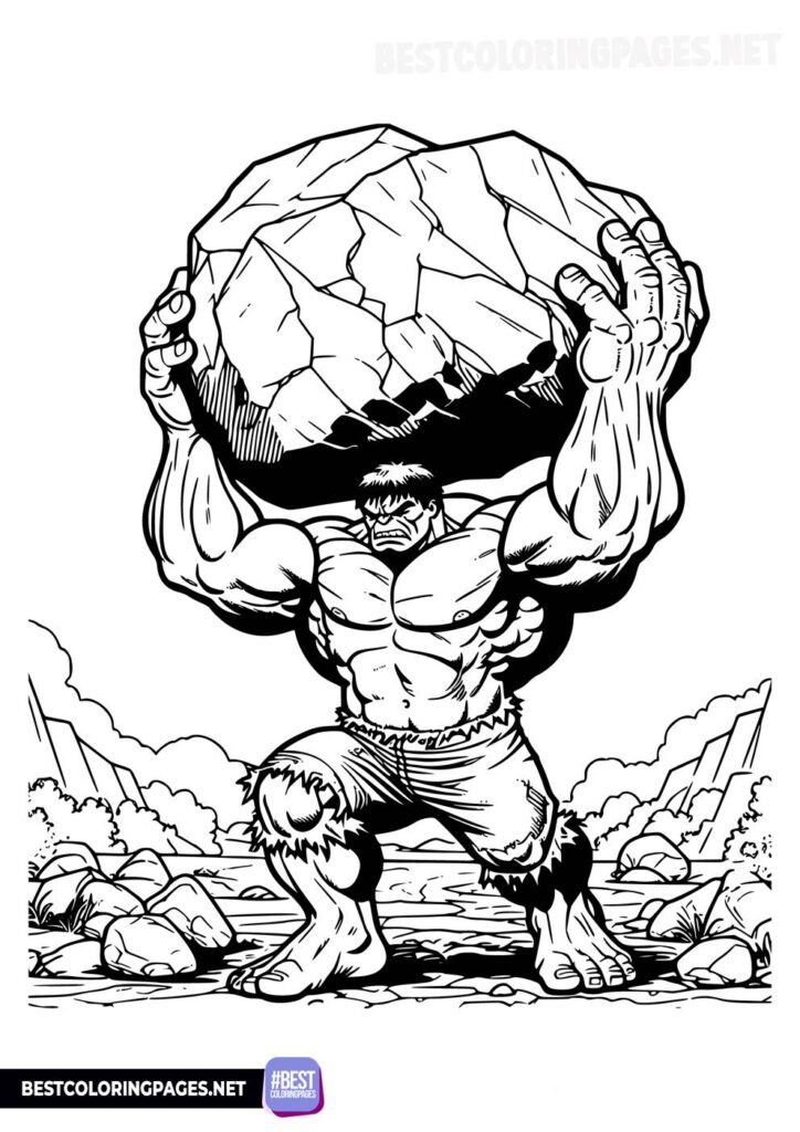 Incredible Hulk coloring pages