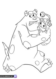 James i Boo Monsters Inc Coloring page