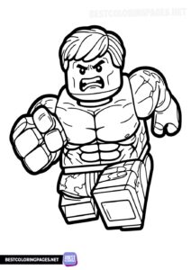 LEGO Hulk coloring pages