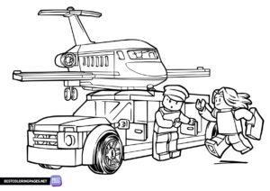 Lego City Airport coloring pages