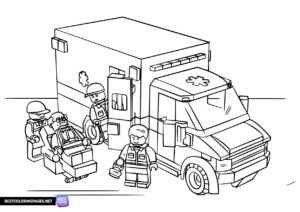Lego City Ambulance coloring pages