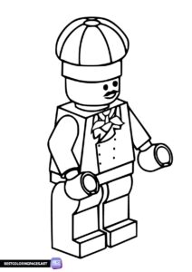 Lego City Chef coloring page