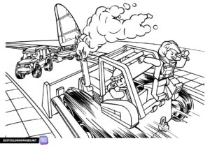 Lego City Coloring Pages