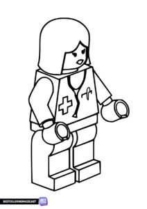 Lego City Doctor coloring page