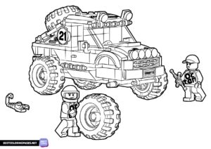 Lego City Mechanics coloring pages